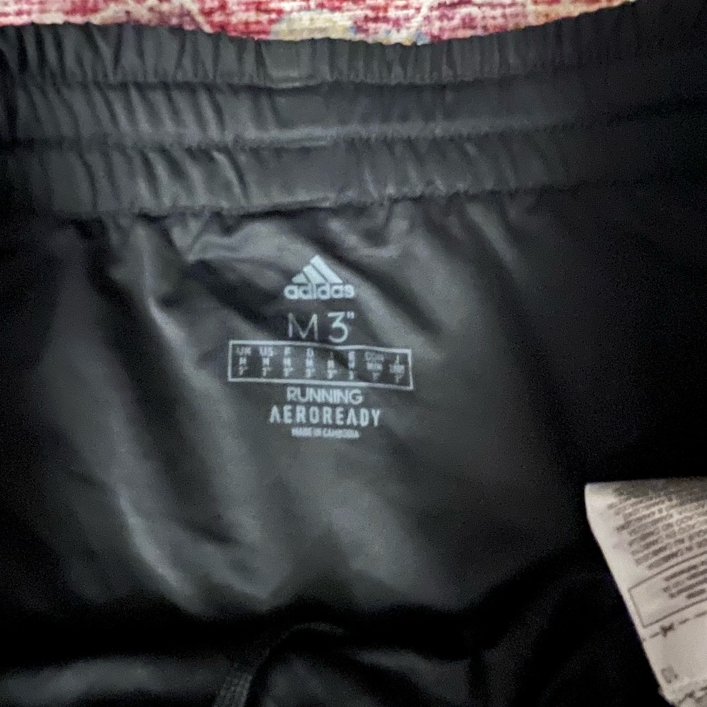 Adidas Women's Black Shorts w/ Panties Built In. Size Medium. - Picture 3 of 8